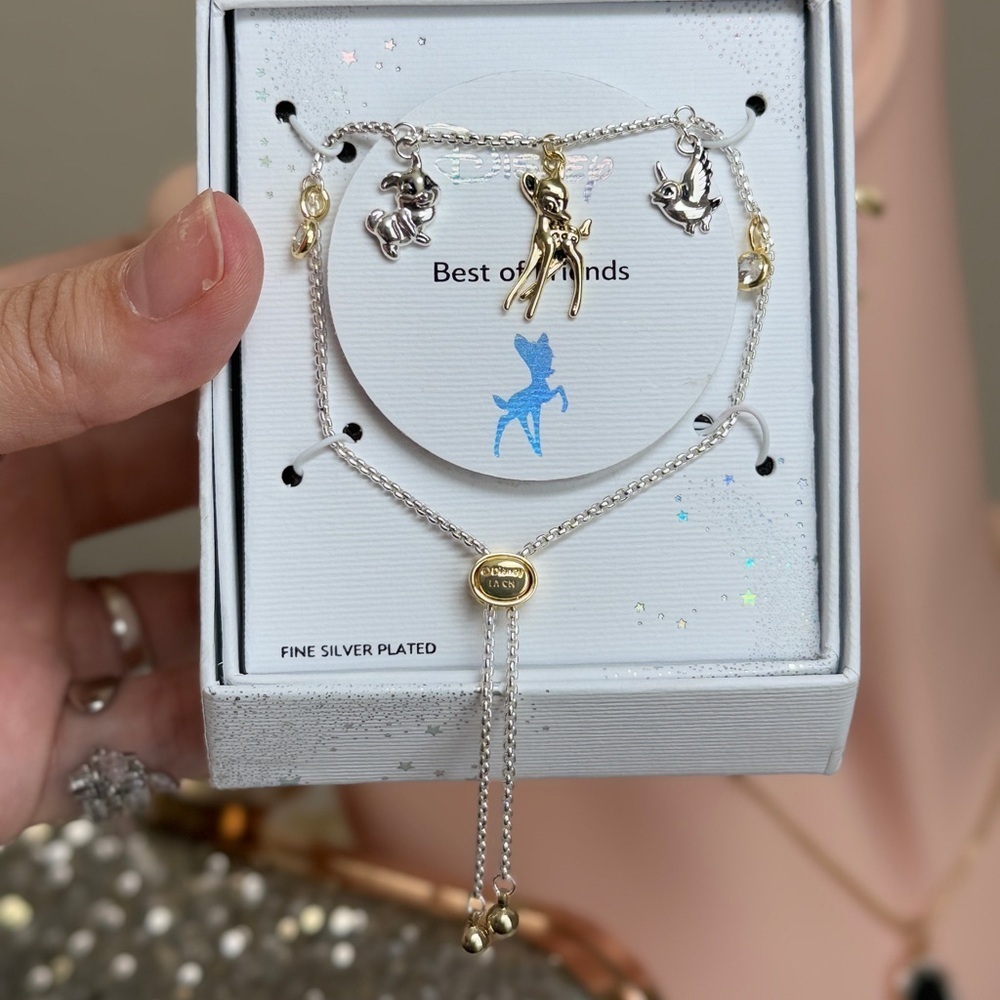 ⚜️ Silver and Gold Charm Bracelet Set